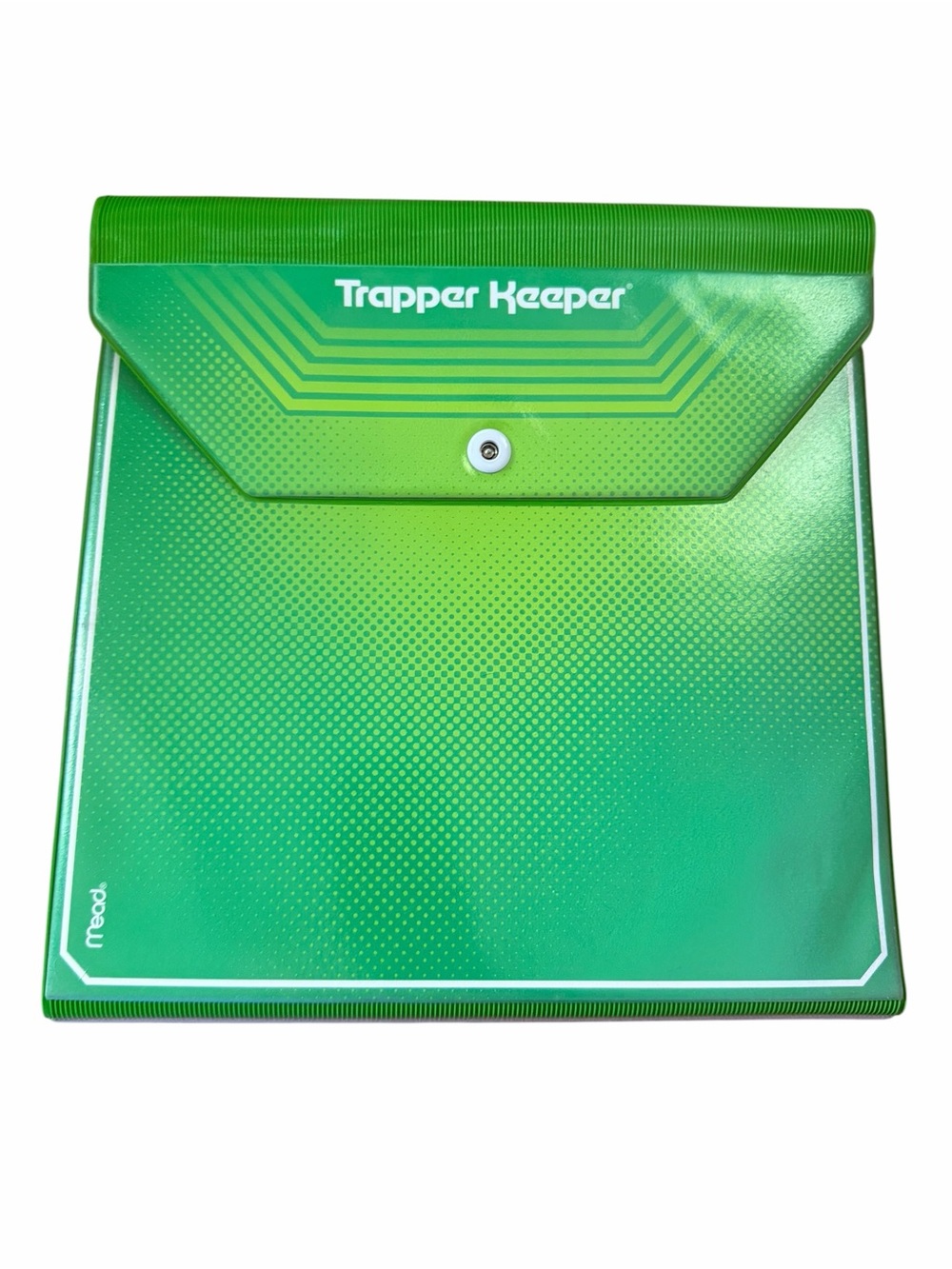 VTG ‘13 Trapper Keeper Green Accordion Document Organizer